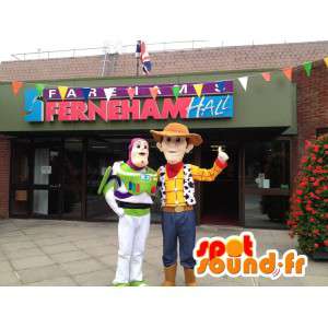 Mascotte de Woody et de Buzz l'éclair, personnages de Toy Story - MASFR005747 - Mascottes Toy Story