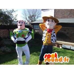 Mascot Woody and Buzz Lightyear, Toy Story - MASFR005747 - Mascots Toy Story