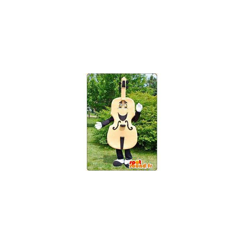 Mascotte de violon, de contrebasse géante. Costume de violon - MASFR005933 - Mascottes d'objets