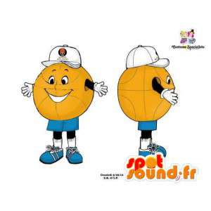 Obří basketbalový maskot. Kostým plesu basketbalu - MASFR005947 - sportovní maskot