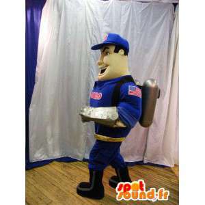 Mascot man with a jet pack. - MASFR005955 - Human mascots