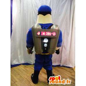 Homem mascote com um jet pack. - MASFR005955 - Mascotes homem