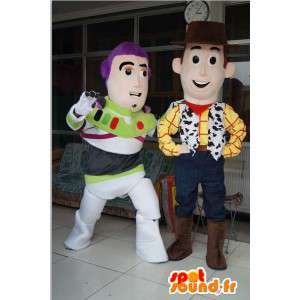 Mascotte de Woody et de Buzz l'éclair, personnages de Toy Story - MASFR006026 - Mascottes Toy Story