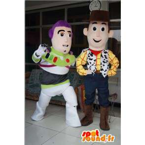 Maskot Woody a Buzz Lightyear, Toy Story znaky - MASFR006026 - Toy Story Maskot