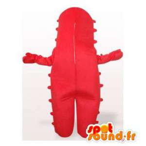 Red mascotte aliena. Costume rosso mostro - MASFR006029 - Mascotte di mostri