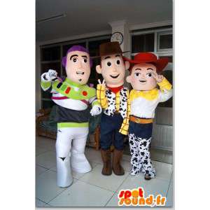 Maskot Woody, Buzz Lightyear a Jessie z Toy Story - MASFR006033 - Toy Story Maskot