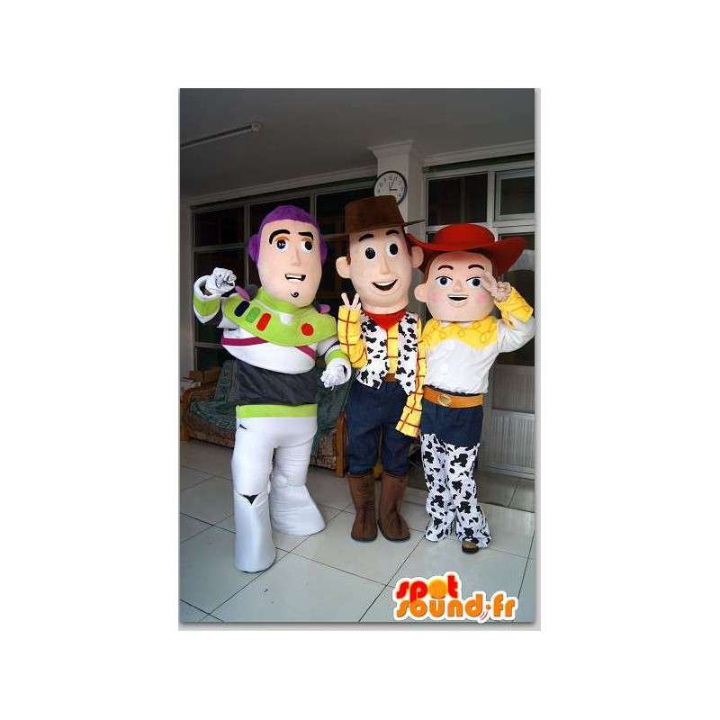 Mascot Woody, Buzz Lightyear og Jessie, Toy Story - Spotsound