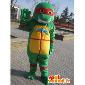 Ninja schildpad mascotte, beroemd cartoonschildpad - MASFR006063 - Turtle Mascottes