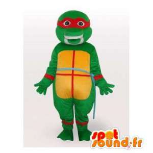 Ninja mascotte tartaruga, tartaruga famoso cartone animato - MASFR006063 - Famosi personaggi mascotte