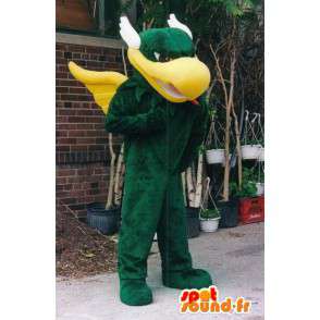 Mascot grønn og gul griffin. Costume Griffin - MASFR005825 - utdødde dyr Maskoter
