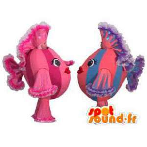 Mascotes de-rosa e azul dos peixes. Pack of 2 - MASFR005830 - mascotes peixe