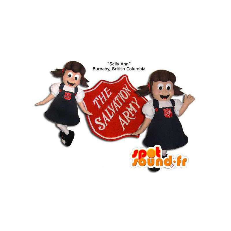 Mascot girl dress of the salvation army - MASFR005842 - Mascots boys and girls