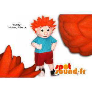 赤毛の少年のマスコット。赤毛のコスチューム-MASFR005860-男の子と女の子のマスコット