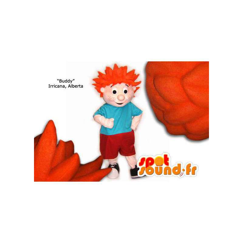 赤毛の少年のマスコット。赤毛のコスチューム-MASFR005860-男の子と女の子のマスコット