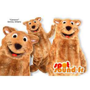Mascotte bruine otter. Costume otter - Mascottes van de oceaan - MASFR005863 - SpotSound.fr