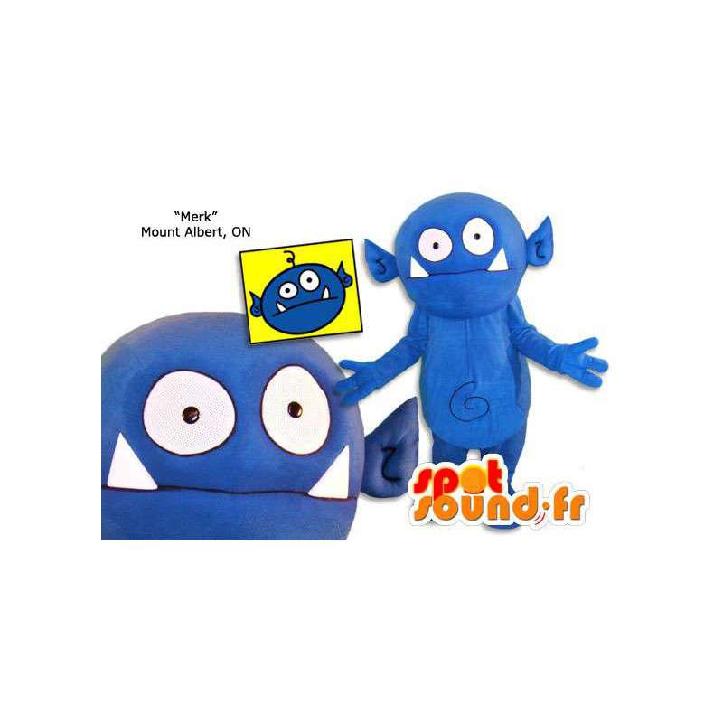 Monstruo azul de peluche mascota. Monstruo azul disfraz - MASFR005865 - Mascotas de los monstruos