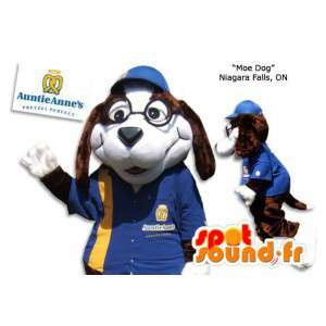 Hundemaskot i uniform blå og gul - Hundemaskoter - MASFR005866 - SpotSound.fr
