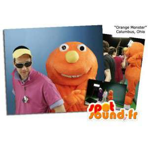 Mascotte de monstre orange. Costume de monstre - MASFR005868 - Mascottes de monstres