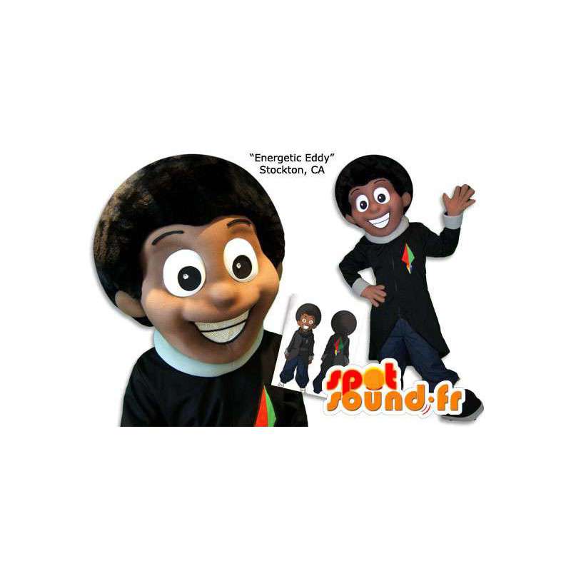 African-American mascot. Black costume - MASFR005870 - Mascots woman