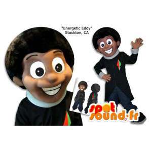 African-American mascot. Black costume - MASFR005870 - Mascots woman