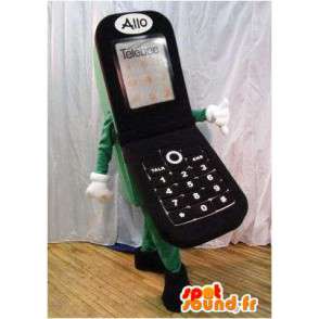 Cell Phone Svart Mascot. Mobile Suit - MASFR005885 - Maskoter telefoner