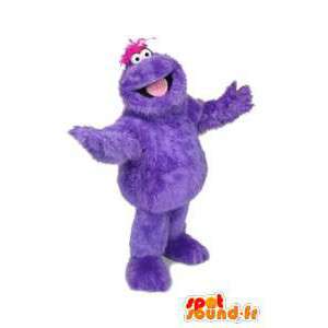 Mascot monstruo morado, peludo. Monster traje - MASFR005903 - Mascotas de los monstruos