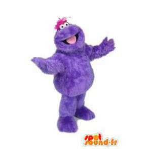 Mascotte paarse monster, behaard. Monster Costume - MASFR005903 - mascottes monsters