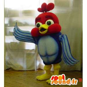 Mascot uccello fumetto colorato. Uccello costume - MASFR005904 - Mascotte degli uccelli