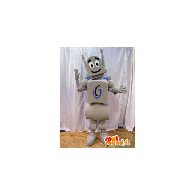 Gray robot mascot. Robot costume - MASFR005929 - Mascots of Robots