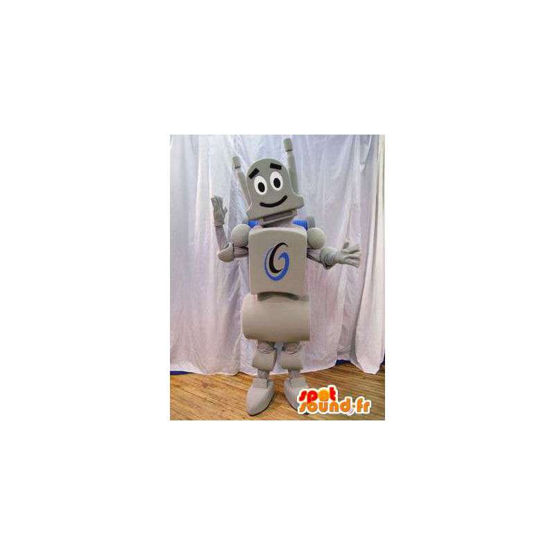 Mascot γκρι ρομπότ. ρομπότ κοστούμι - MASFR005929 - μασκότ Ρομπότ