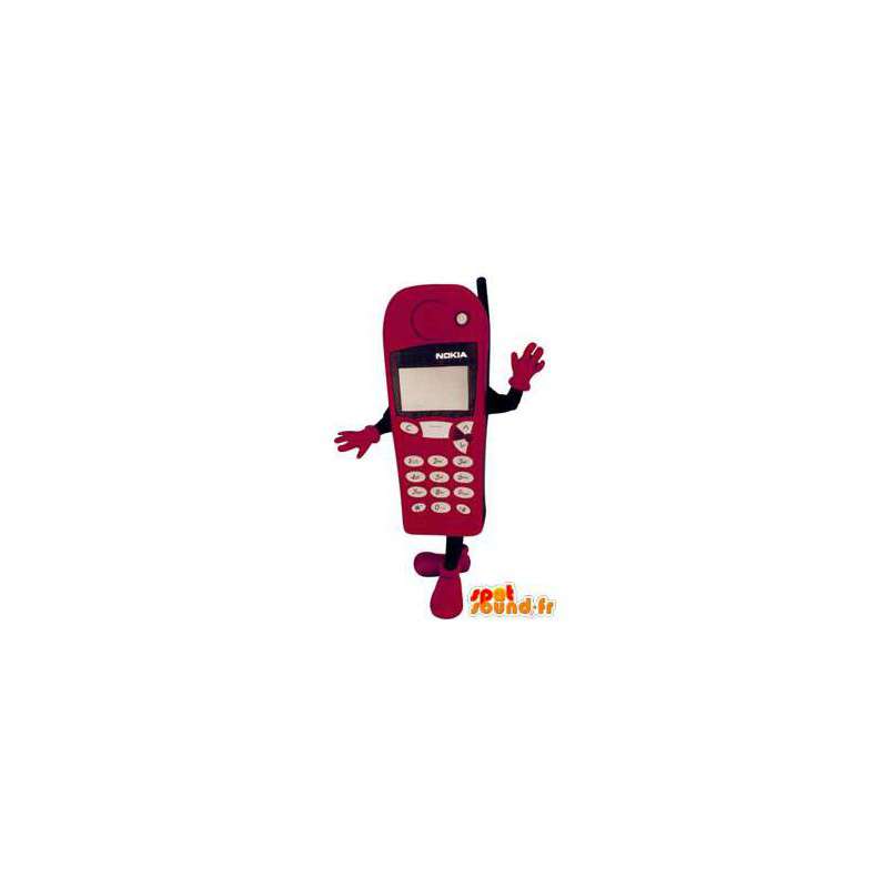 Roze mobiele telefoon van Nokia mascotte. Costume telefoon - Telefoon mascottes - MASFR005934 - SpotSound.fr