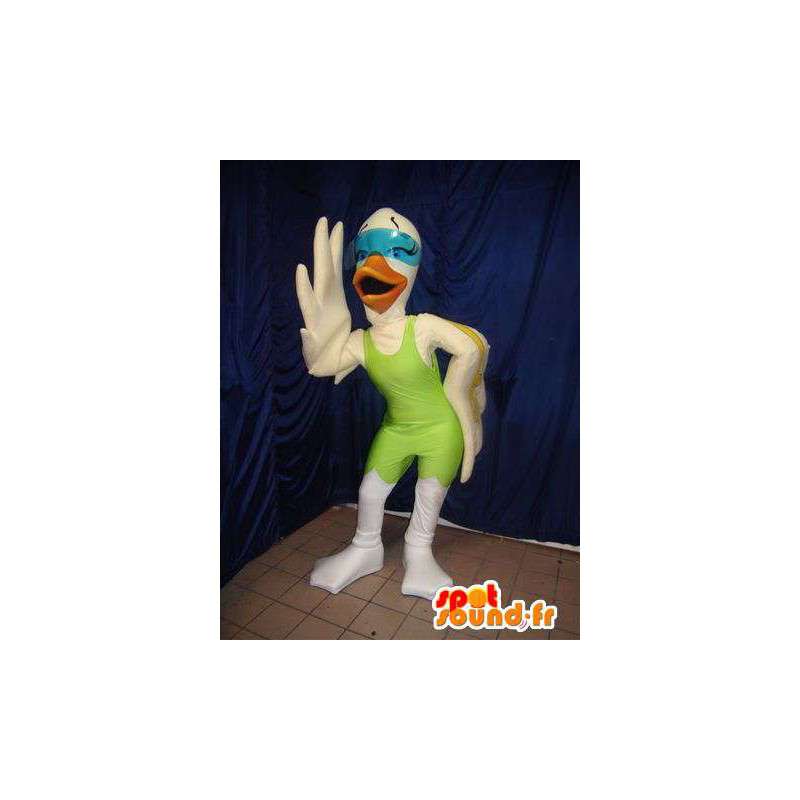 White bird mascot. Costume goose - MASFR005950 - Mascot of birds