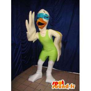 White bird mascot. Costume goose - MASFR005950 - Mascot of birds