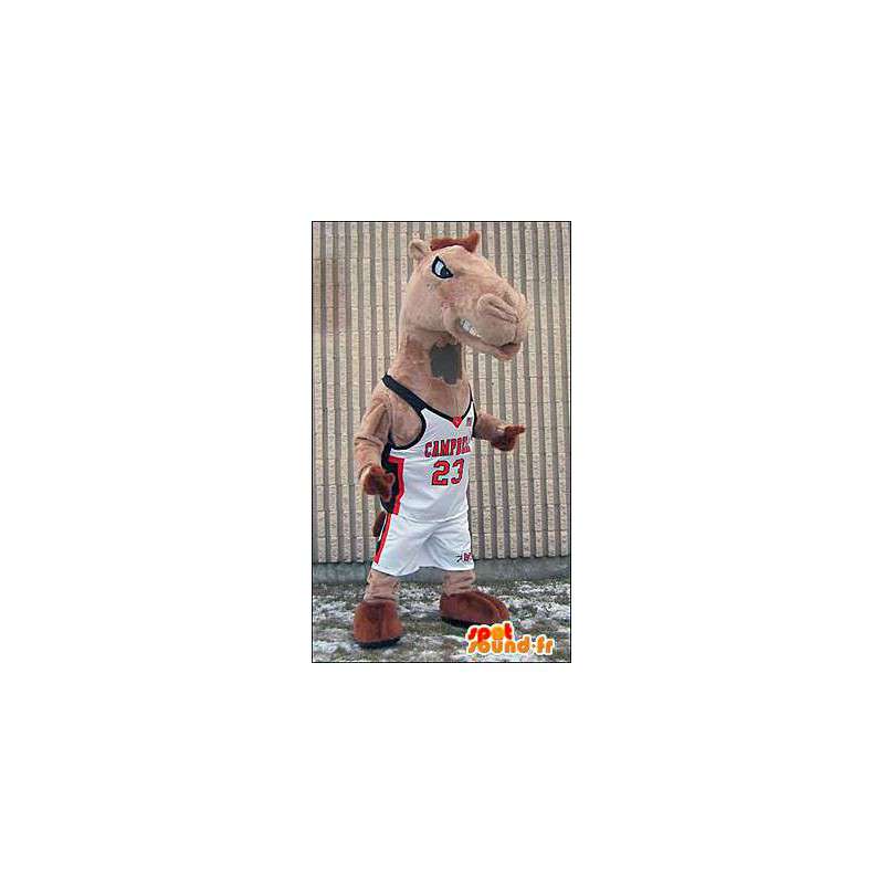 Mascot camello, dromedario en ropa deportiva - MASFR005966 - Mascota de deportes