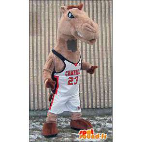 Mascot camello, dromedario en ropa deportiva - MASFR005966 - Mascota de deportes