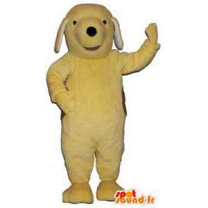 Keltainen ja ruskea koira maskotti. koira Costume - MASFR005991 - koira Maskotteja