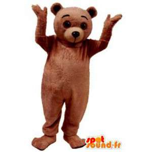 Mascotte d'ours marron en peluche. Costume d'ours - MASFR005993 - Mascotte d'ours