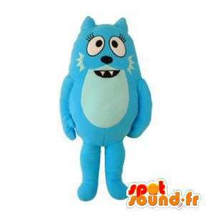 Gatto mascotte blu. Cat costume blu - MASFR006001 - Mascotte gatto