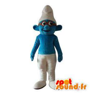 Brainy Smurf Maskottchen. Schlumpf-Kostüm - MASFR006002 - Maskottchen der Schlumpf