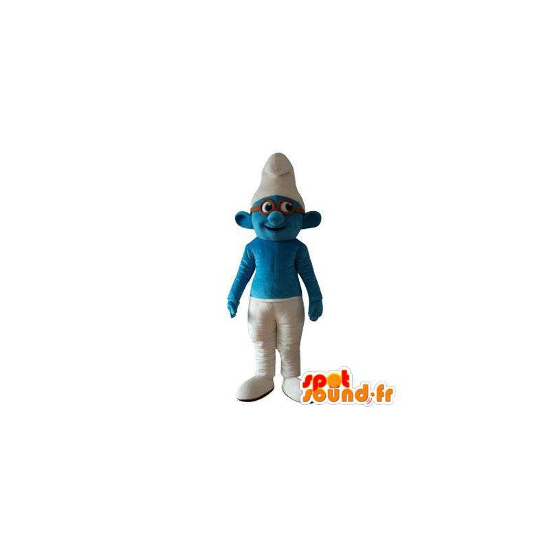 Mascot Brainy Smurf. Costume Smurf - MASFR006002 - Mascottes Les Schtroumpf
