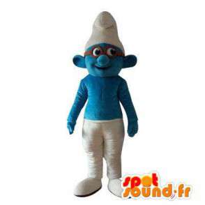 Brainy Smurf Maskottchen. Schlumpf-Kostüm - MASFR006002 - Maskottchen der Schlumpf