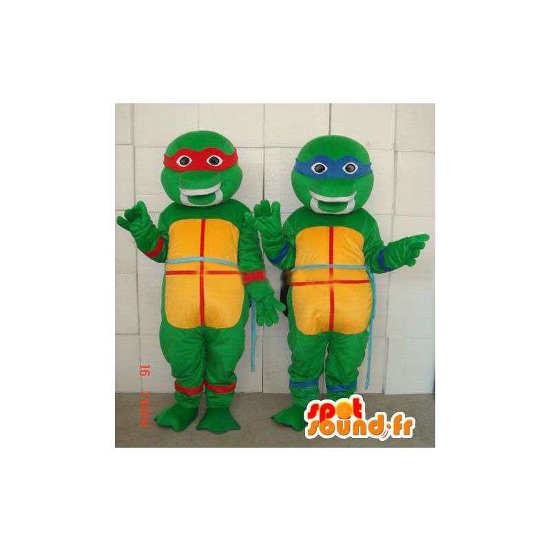 Mascottes van de Ninja Turtles, schildpadden beroemde cartoon - MASFR006030 - Turtle Mascottes