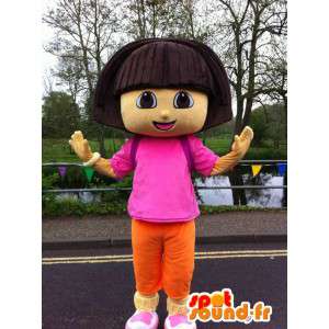 Mascot Dora the Explorer. Costume Dora the Explorer - MASFR006068 - Dora e Diego Mascotes