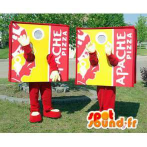 Mascots pizza boxes. Pack of 2 - MASFR006073 - Mascots Pizza