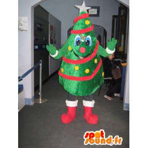 Maskottchen Weihnachtsbaum geschmückt. Kostüm Tanne - MASFR006078 - Weihnachten-Maskottchen
