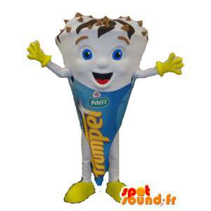 Mascot gigante di ghiaccio, crema, cono - MASFR006081 - Mascotte di fast food