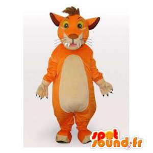Orange tiger maskot. Tiger Suit - MASFR006087 - Tiger Maskoter