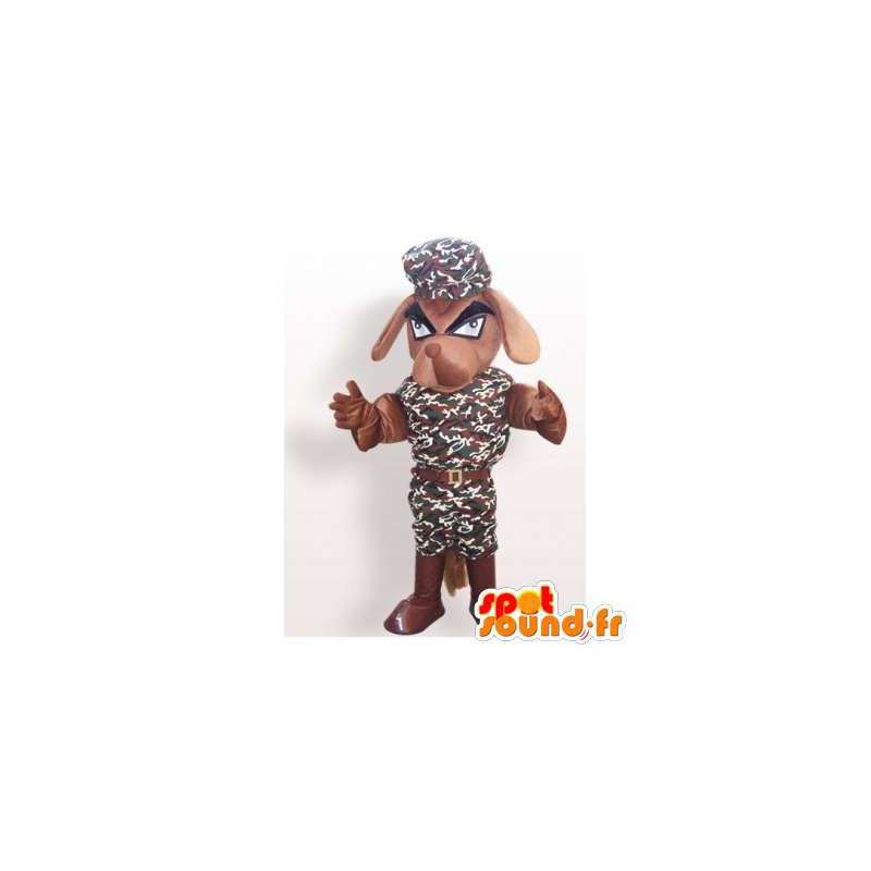 Maskotti sotilaallinen koira. sotilaallinen Costume - Koiran maskotteja - MASFR006105 - SpotSound.fr