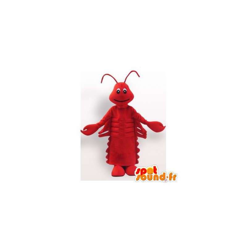 Mascotte de homard rouge géant. Costume de homard - MASFR006107 - Mascottes Homard