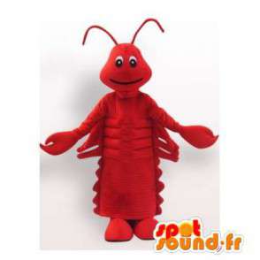 Mascotte de homard rouge géant. Costume de homard - MASFR006107 - Mascottes Homard